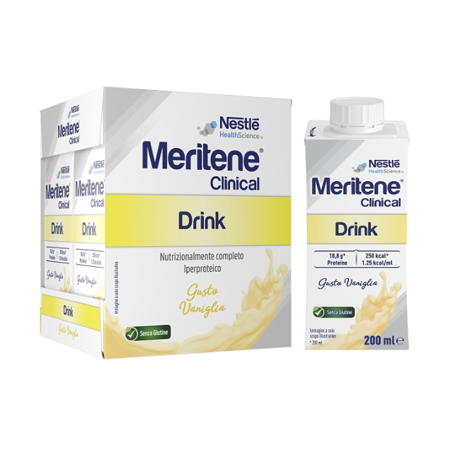 Meritene Drink Vaniglia 4 Pezzi da 200 ml