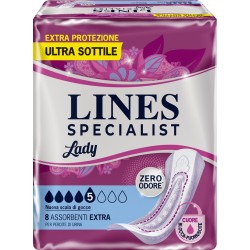 8 assorbenti extra Lines Specialist Lady.
