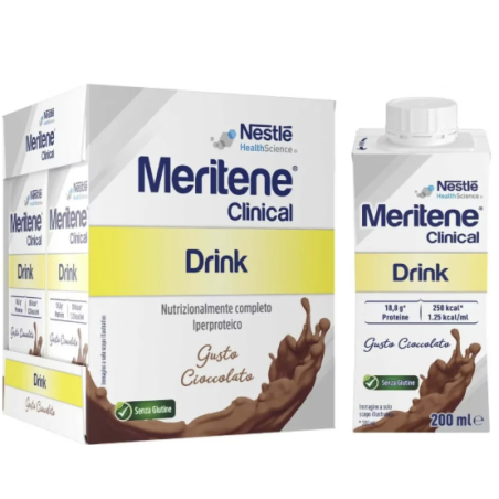 Meritene Protein Drink cioccolato iperproteica 4 da 200 ml