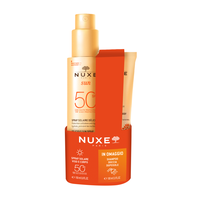 Nuxe Sun Spray solare viso e corpo SPF 50 150 ml Nuxe Sun Spray solare viso e corpo SPF 50 150 ml