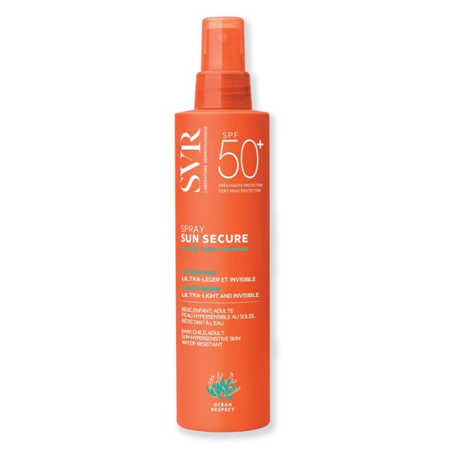SVR Sun Secure Spray solare idratante ultraleggero invisibile SPF 50+ 200 ml