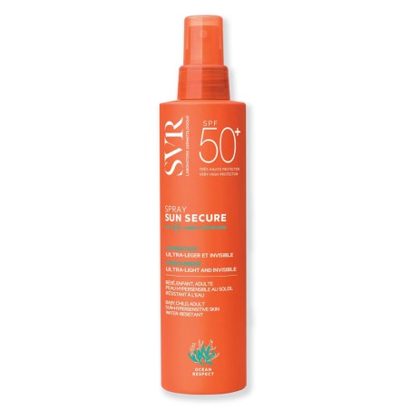 SVR Sun Secure Spray solare idratante ultraleggero invisibile SPF 50+ 200 ml