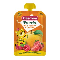 Plasmon I Fruttini Mela Fragola E Lampone 130 G