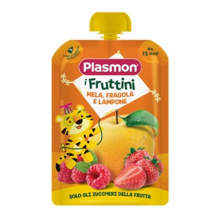 Plasmon I Fruttini Mela Fragola E Lampone 130 G Plasmon I Fruttini Mela Fragola E Lampone 130 G