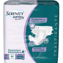 Pannolone Mutandina Serenity Sd Sensitive Maxi M 15 Pezzi