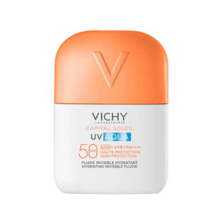 Vichy Capital Soleil UV Aqua SPF50 Fluido solare invisibile 24h