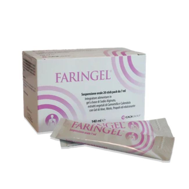 Confezione da 20 stick di Faringel Plus Confezione da 20 stick di Faringel Plus