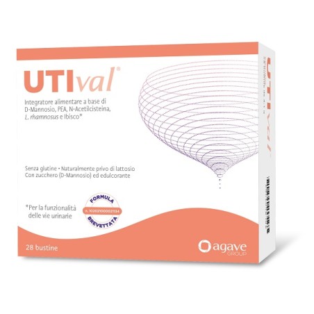 Agave Farmaceutici Utival 28 Bustine Naturalmente Privo Di Lattosio Con Zucchero D-mannosio Ed Edulcorante Formula Brevettata N.