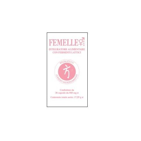 Femelle 30 Capsule Fermenti Lattici per Intestino e Disturbi Genitali Femelle 30 Capsule Fermenti Lattici per Intestino e Disturbi Genitali