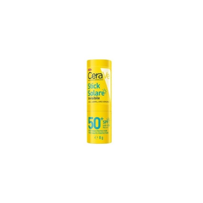 Cerave Stick Solare Invisibile SPF50+ resistente al sudore pelle sensibile 8 g