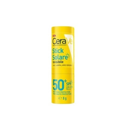 Cerave Stick Solare Invisibile SPF50+ resistente al sudore pelle sensibile 8 g