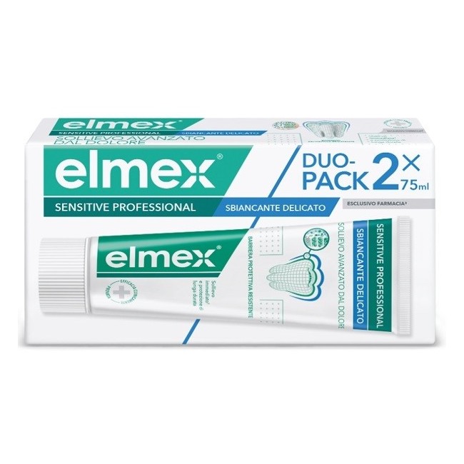 ELMEX SENSITIVE PROFESSIONAL WHITENING DENTIFRICIO DUO PACK2 TUBI DA 75 ML ELMEX SENSITIVE PROFESSIONAL WHITENING DENTIFRICIO DUO PACK2 TUBI DA 75 ML