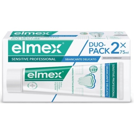 ELMEX SENSITIVE PROFESSIONAL WHITENING DENTIFRICIO DUO PACK2 TUBI DA 75 ML ELMEX SENSITIVE PROFESSIONAL WHITENING DENTIFRICIO DUO PACK2 TUBI DA 75 ML