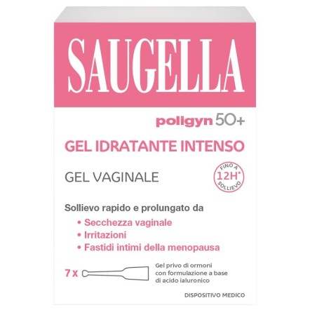 SAUGELLA POLIGYN 50+ GEL IDRATANTE INTENSO 7 TUBETTI MONODOSE DA 4 ML SAUGELLA POLIGYN 50+ GEL IDRATANTE INTENSO 7 TUBETTI MONODOSE DA 4 ML