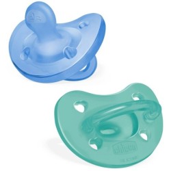 CHICCO GOMMOTTO SILICONE AZZURRO 16-36 MESI 2 PEZZI