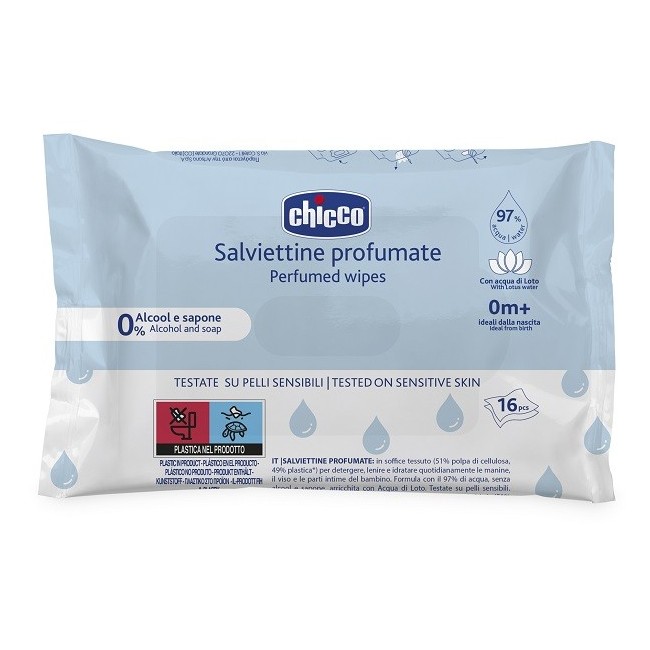 CHICCO SALVIETTE POCKET 16 PEZZI
