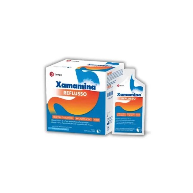Dompè Farmaceutici Xamamina Reflusso 25 bustine per acidità bruciore di stomaco