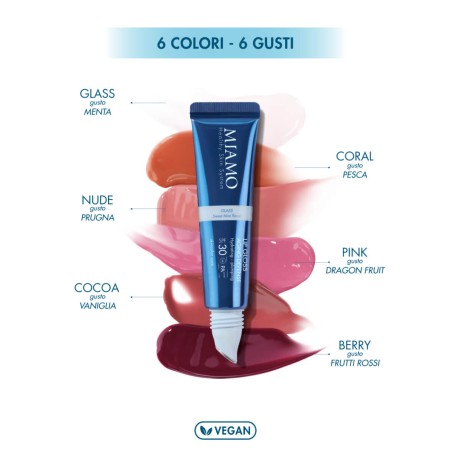 Miamo Lipgloss Aging Defence SPF30 BERRY ai frutti rossi 15 ml Miamo Lipgloss Aging Defence SPF30 BERRY ai frutti rossi 15 ml