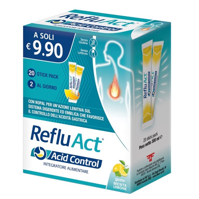 F&f Reflu Act Acid Control 20 Stick