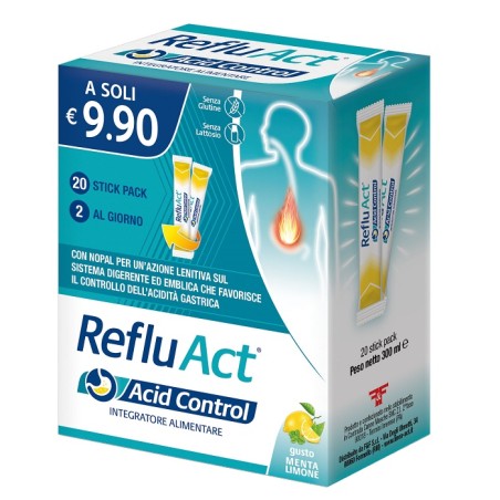 F&f Reflu Act Acid Control 20 Stick