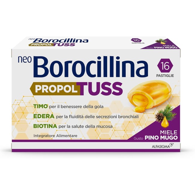 Alfasigma Neoborocillina Propoltuss 16 Pastiglie Alfasigma Neoborocillina Propoltuss 16 Pastiglie