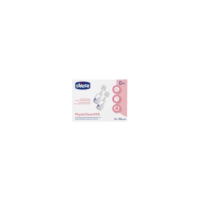 Chicco Soluzione Salina Ipertonica Physioclean Iper 20 Pezzi Da 5 Ml Chicco Soluzione Salina Ipertonica Physioclean Iper 20 Pezzi Da 5 Ml
