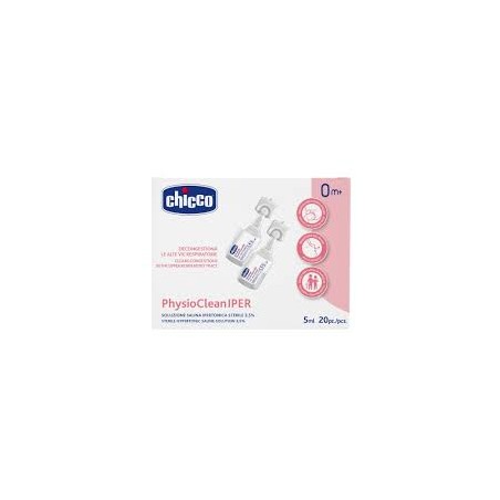 Chicco Soluzione Salina Ipertonica Physioclean Iper 20 Pezzi Da 5 Ml Chicco Soluzione Salina Ipertonica Physioclean Iper 20 Pezzi Da 5 Ml