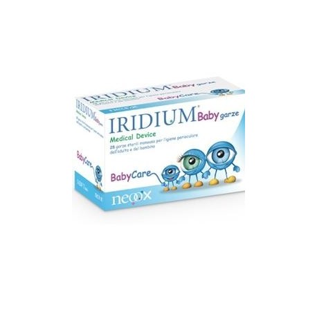 Iridium Baby Garze Oculari Detergenti e Lenitive per Bambini 28 Pezzi