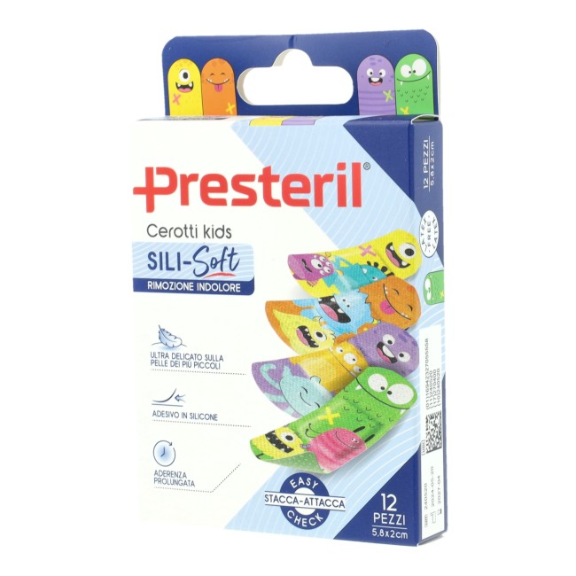 Corman Cerotto Presteril Sili-soft Kids 5,8x2 Cm 12 Pezzi