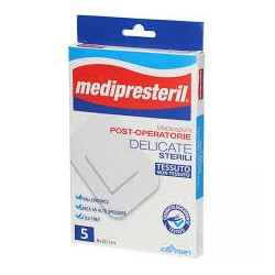Corman Medicazione Medipresteril Post Operatoria Delicata Sterile 8x10 5 Pezzi