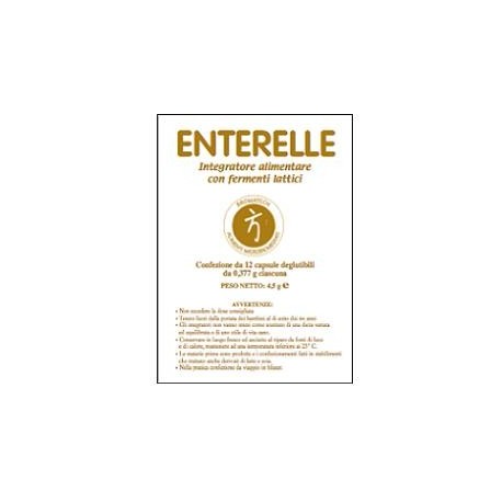 Enterelle Plus 12 Capsule - Fermenti Lattici per Disturbi Intestinali