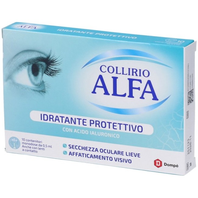 Dompè Collirio Alfa Idratante Protettivo 10 Flaconcini Monodose