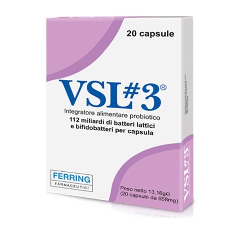 VSL3 20 Capsule - Integratore Alimentare di Fermenti Lattici Vivi