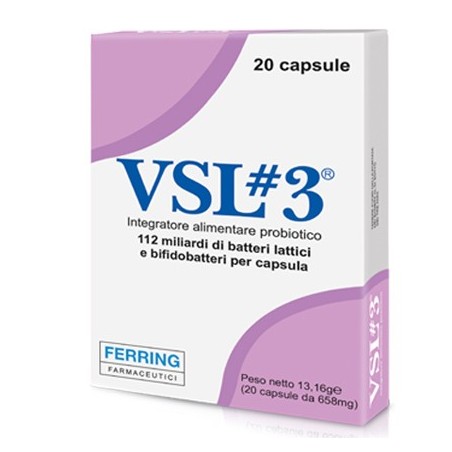 VSL3 20 Capsule - Integratore Alimentare di Fermenti Lattici Vivi VSL3 20 Capsule - Integratore Alimentare di Fermenti Lattici Vivi