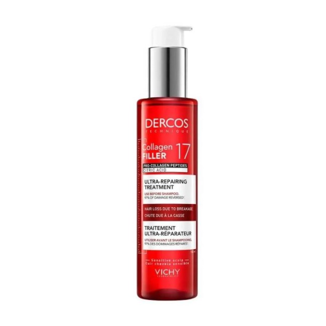 Dercos Collagen Filler 17 Trattamento Pre Shampoo ultra-riparatore anti caduta dei capelli 150 ml Dercos Collagen Filler 17 Trattamento Pre Shampoo ultra-riparatore anti caduta dei capelli 150 ml