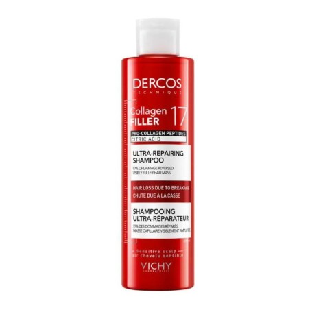 Dercos Collagen Filler 17 Shampoo Ultra Riparatore e volumizzante capelli 200 ml Dercos Collagen Filler 17 Shampoo Ultra Riparatore e volumizzante capelli 200 ml