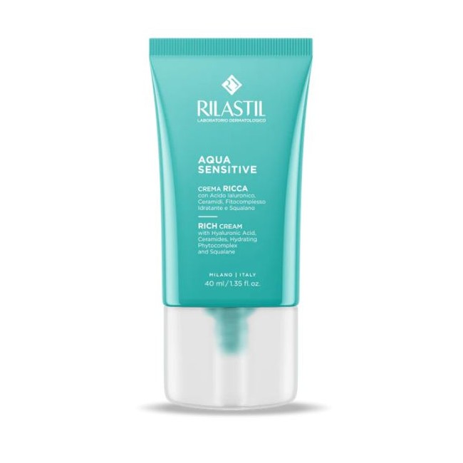 Rilastil Aqua Sensitive Crema Ricca viso pelle secca 40 ml
