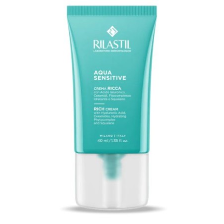 Rilastil Aqua Sensitive Crema Ricca viso pelle secca 40 ml