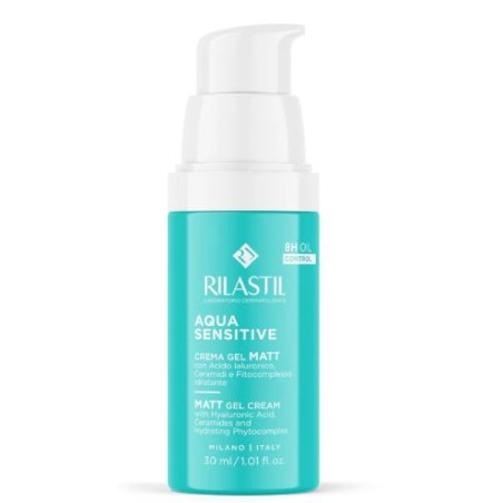 Rilastil Aqua Sensitive Crema Gel Matt opacizzante viso 30 ml