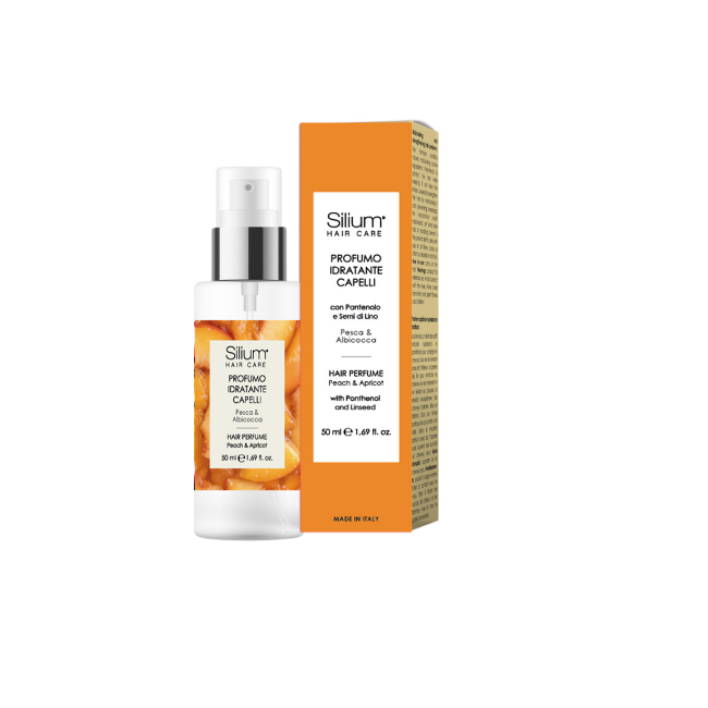 Silium Profumo per capelli idratante PESCA e ALBICOCCA 50 ml Silium Profumo per capelli idratante PESCA e ALBICOCCA 50 ml