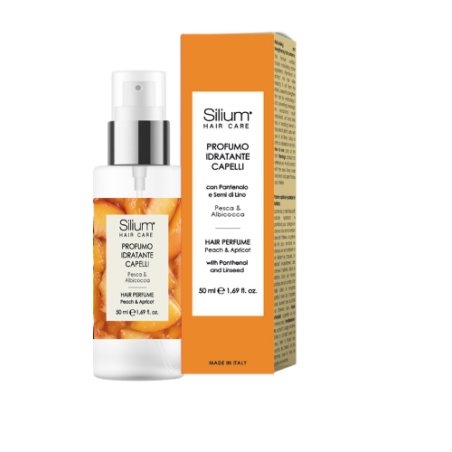 Silium Profumo per capelli idratante PESCA e ALBICOCCA 50 ml Silium Profumo per capelli idratante PESCA e ALBICOCCA 50 ml