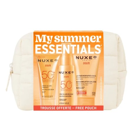 Nuxe My Summer Essentials trousse protezioni solari da viaggio crema + spray + doposole