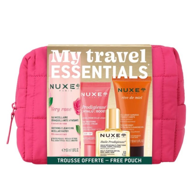Nuxe My Travel Essentials - pochette + routine completa viso e corpo da viaggio