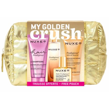 Nuxe My Golden Crush - pochette con mini taglie essenziali da viaggio profumate