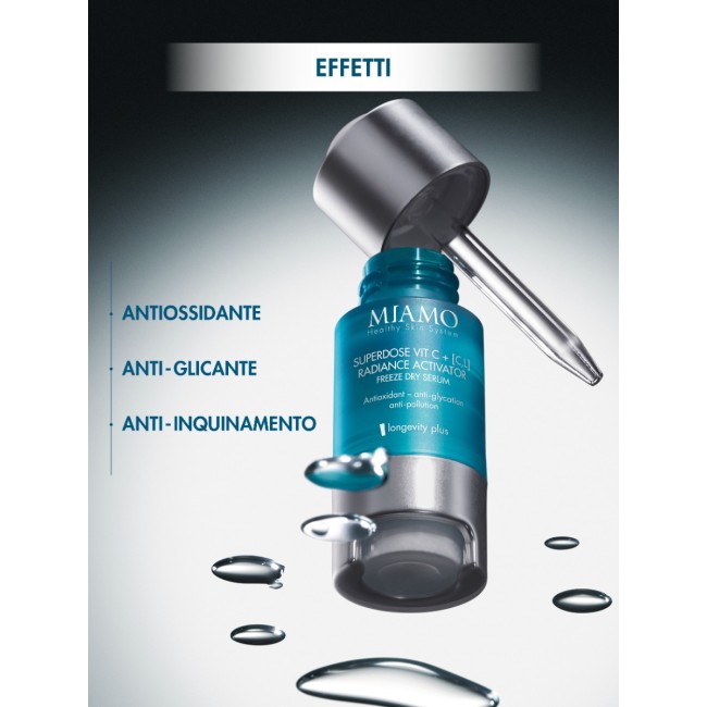 Miamo Superdose Vitamin C Freeze Dry Serum 3 x 5 ml - Siero alla vitamina C trattamento 1 mese