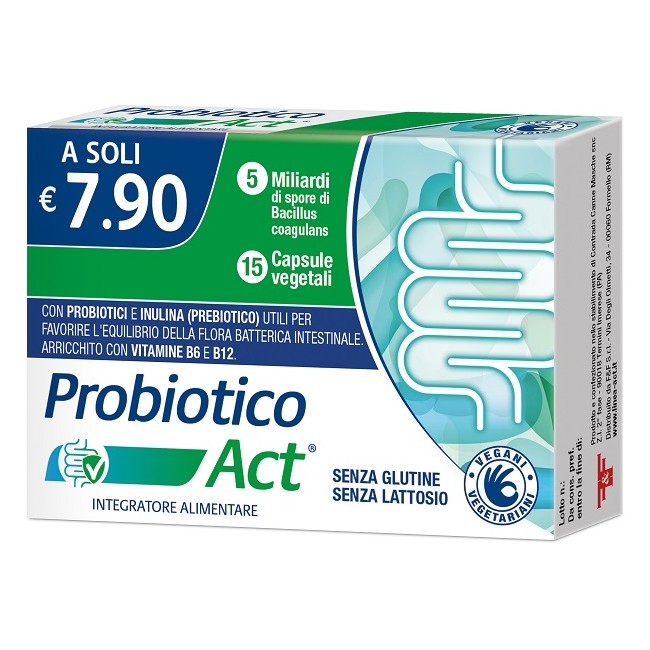 F&f Probiotico Act 15 Capsule Vegetali