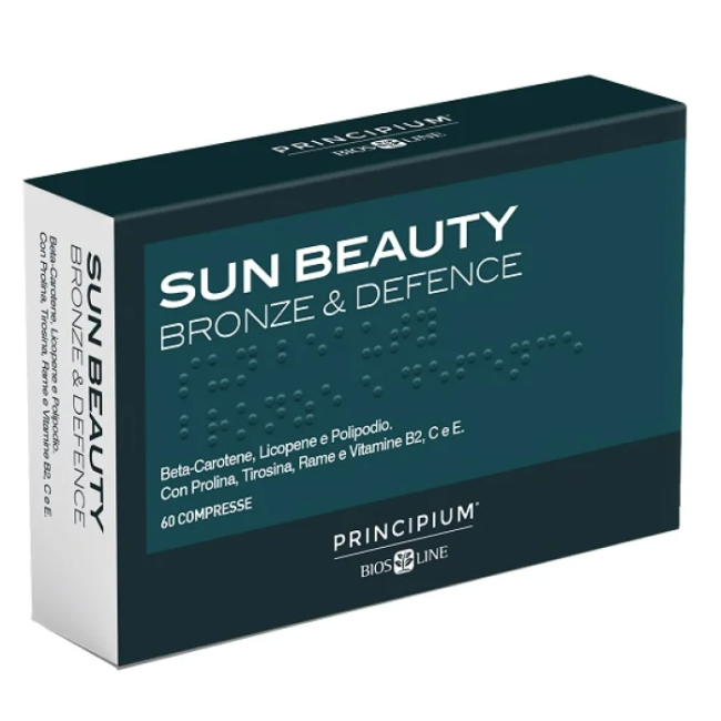 Principium Sun Beauty Integratore Alimentare per Pelle e Abbronzatura 60 compresse
