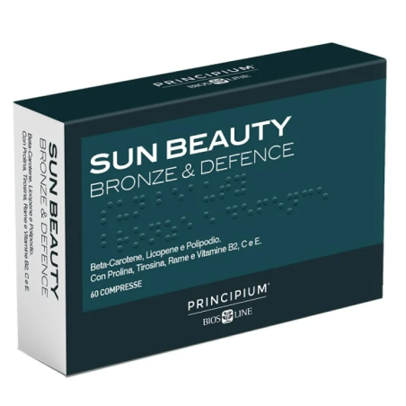 Principium Sun Beauty Integratore Alimentare per Pelle e Abbronzatura 60 compresse