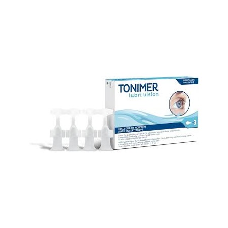 Istituto Ganassini Gocce Oculari Tonimer Lubri Vision 15 Monodose Richiudibili Da 0,5 Ml