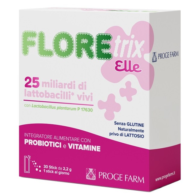 Floretrix Elle integratore con probiotici e vitamine 30 stick